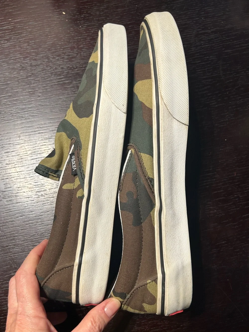 Men’s Vans Classic Slip-Ons in Camouflage